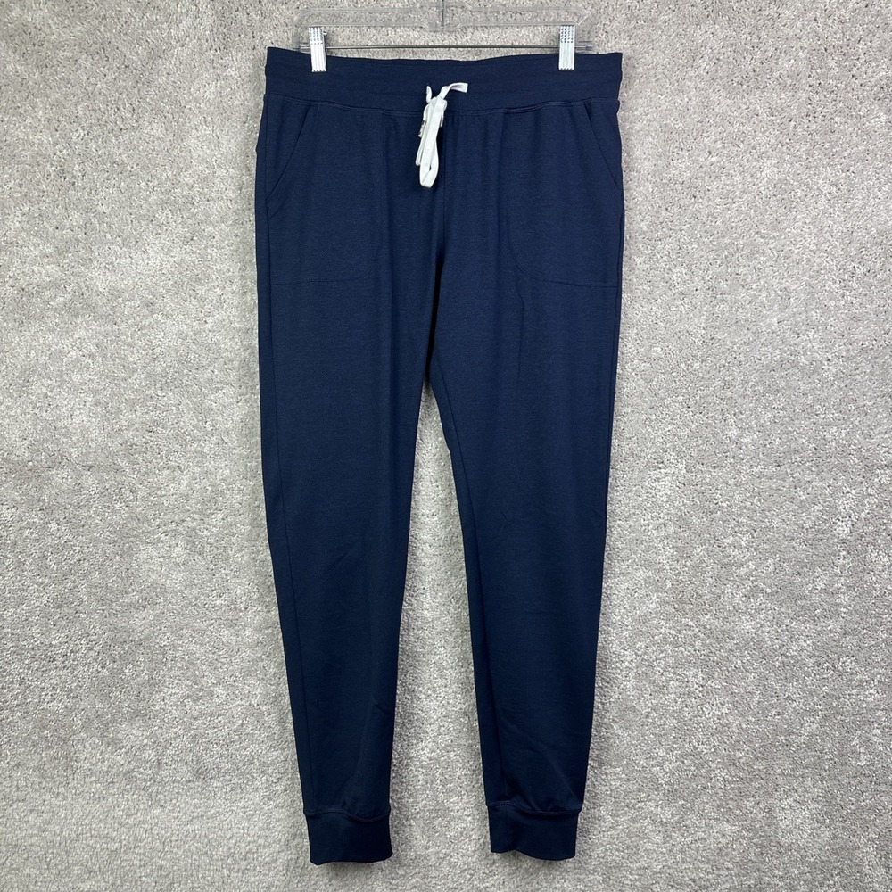 Zyia Acitve Joggers Pants L Blue‎ Pull On Elastic Waist Athleisure Active Wear